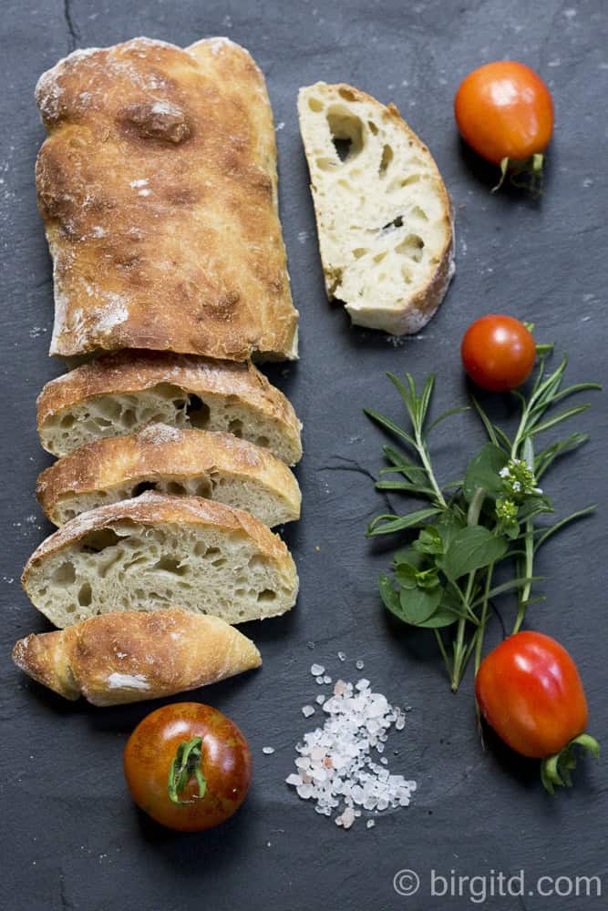 Ciabatta – ein Rezept mit amerikanischen und deutschen Angaben [Birgit D]