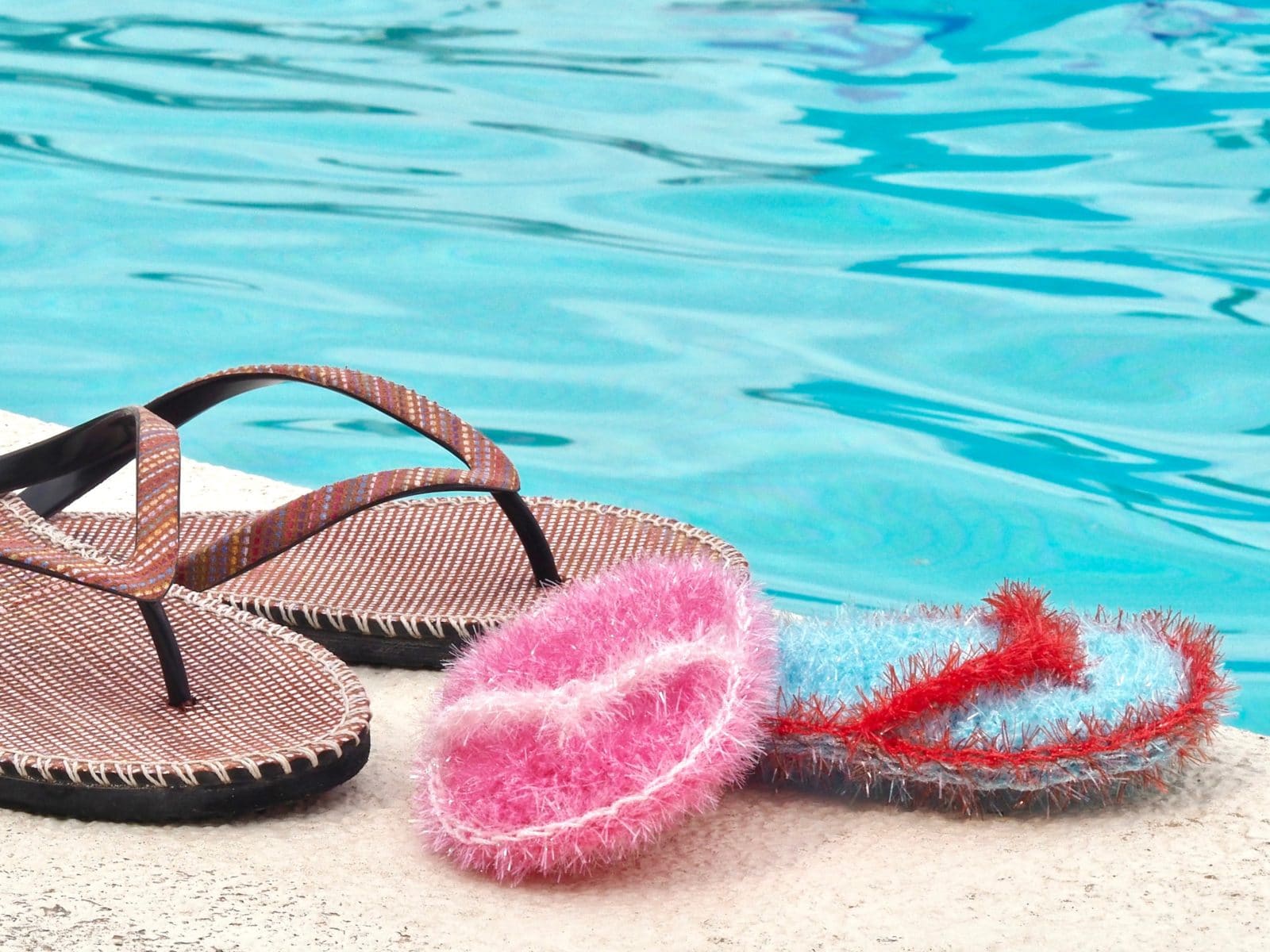 Häkelanleitung Flip-Flop-Spülschwamm