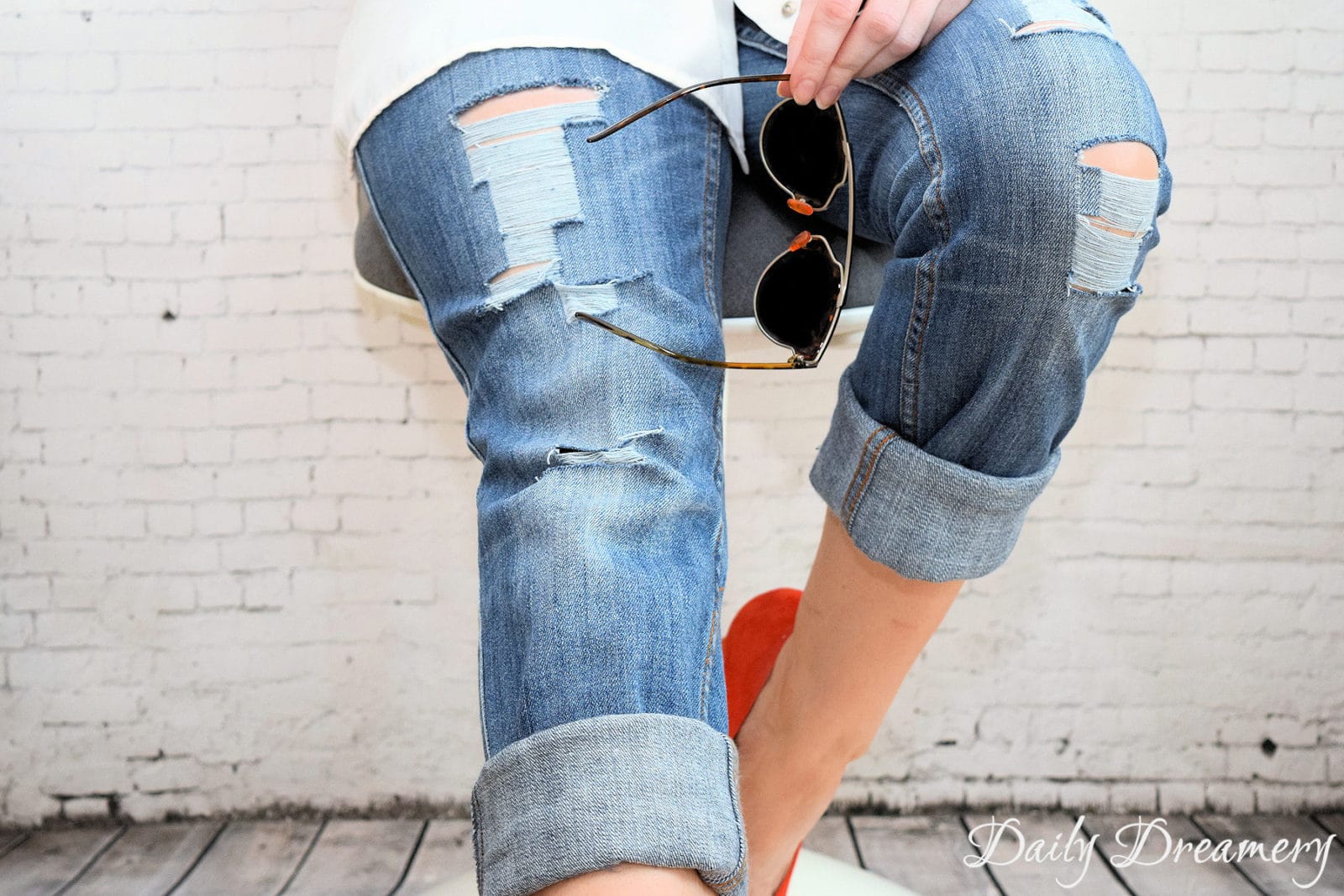 Sommertrend Ripped Jeans – ganz easy selbermachen