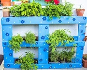 Upcycling – Kräuterbeet aus Palette