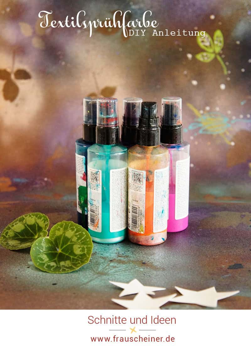 Galaxy Style mit Textilsprühfarben
