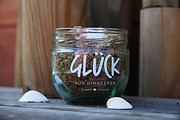 Glück - Sammelglas für den Strandsand aus dem Urlaub  ♥  #GLÜCKMarmelade