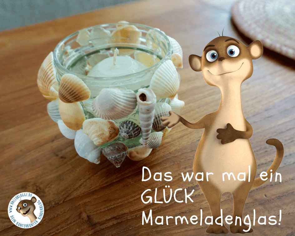 Wir basteln aus einem leeren GLÜCKMarmelade Glas ein wunderschönes Teelicht I Stiftehalter I Vase …