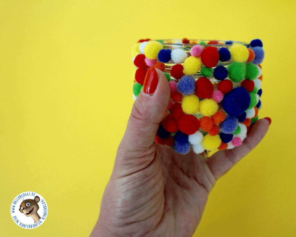 Wir basteln aus einem leeren GLÜCKMarmelade Glas ein wunderschönes Teelicht I Stiftehalter I Vase …