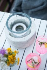 DIY Idee Tischkamin aus Beton