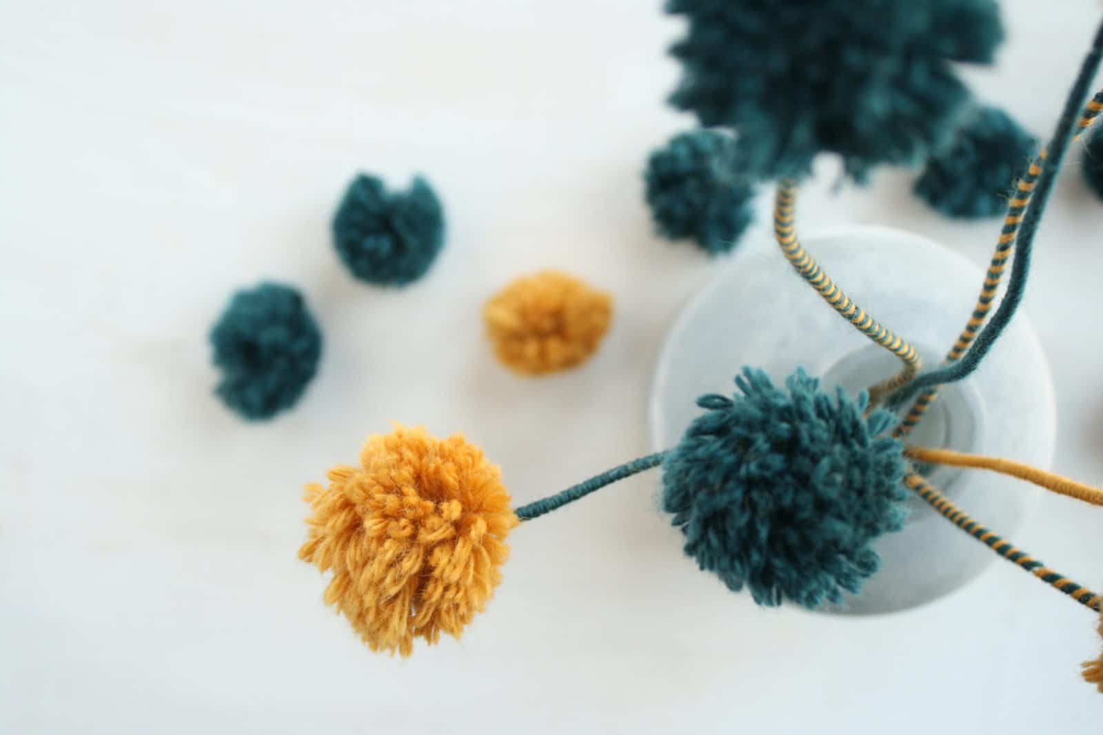 Pom Pom Blumen | DIY für den Boho summer