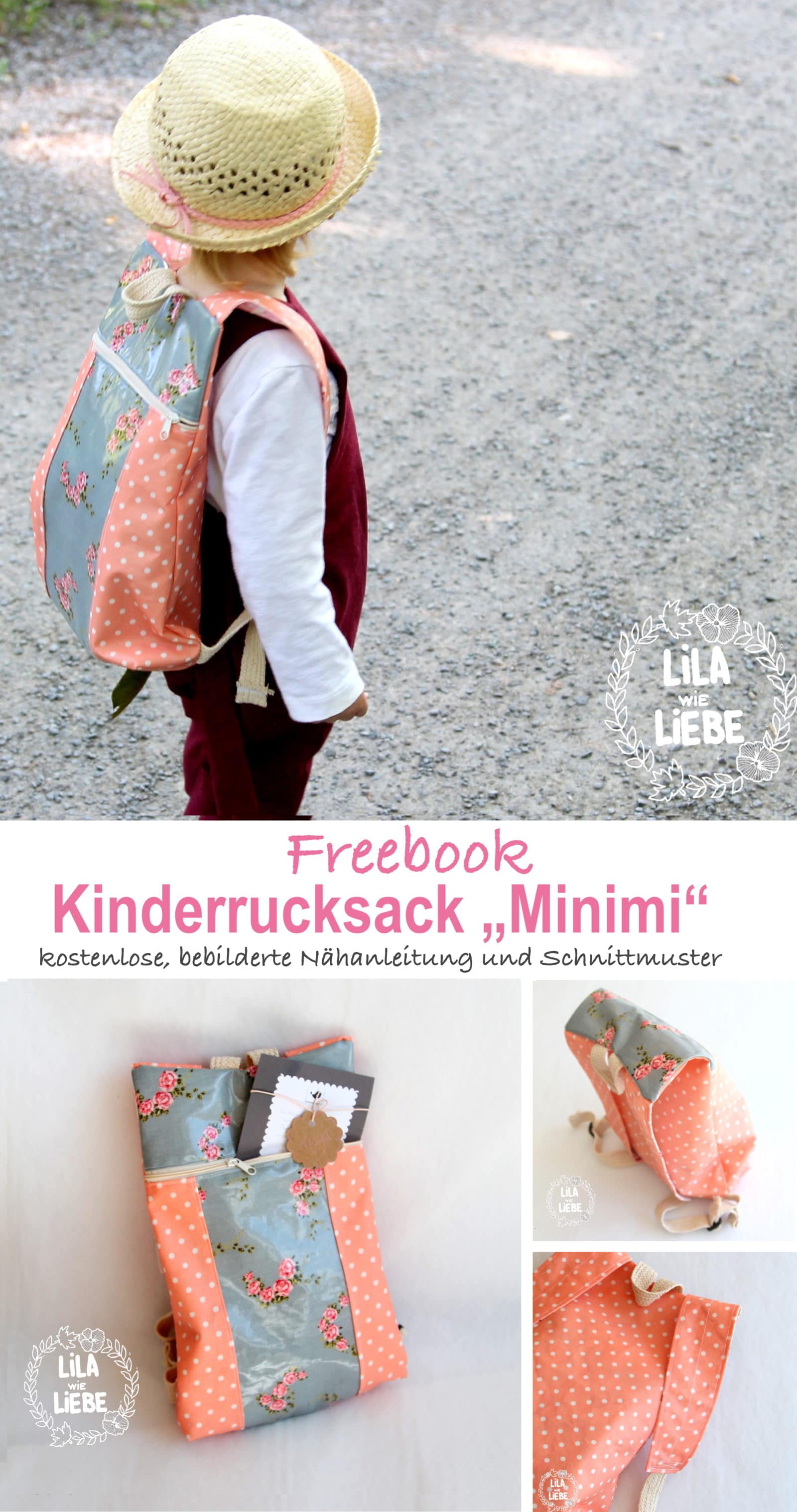 Kinderrucksack nähen – step-by-step Anleitung+Schnitt