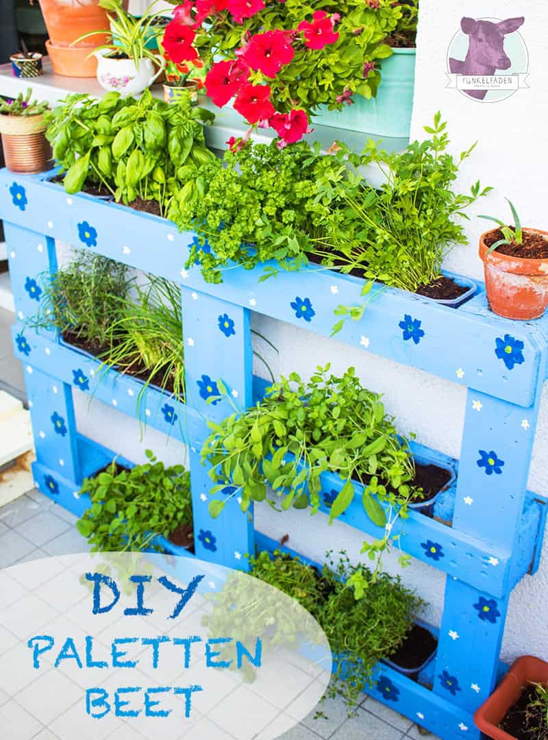 Upcycling – Kräuterbeet aus Palette