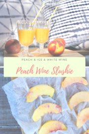 Sommer-Cocktail: Pfirsich Wine Slushie