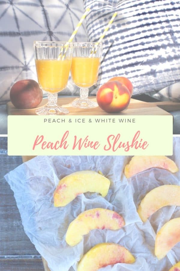 Sommer-Cocktail: Pfirsich Wine Slushie