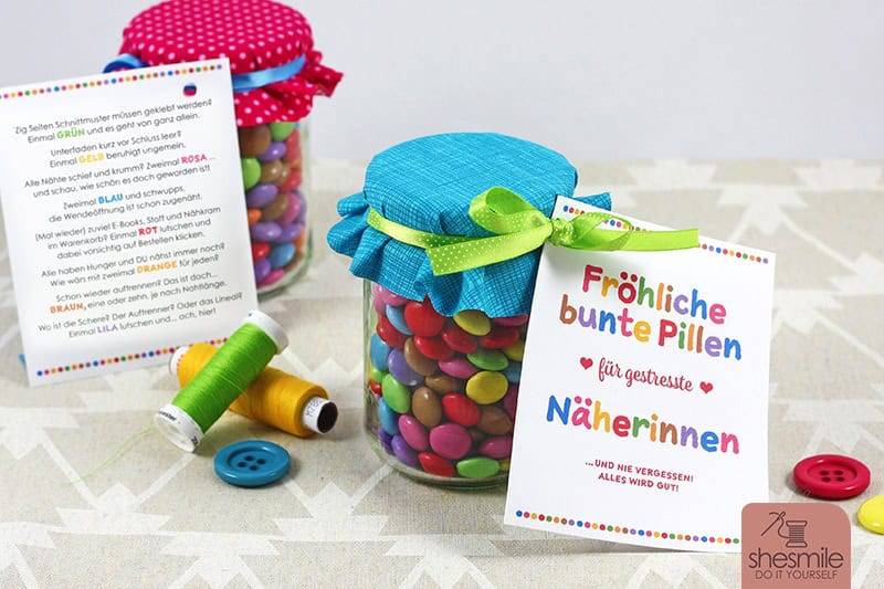 Pillen für Näherinnen (Kostenlose Bastelanleitung mit Druckvorlage)