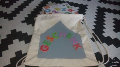 Magnetturnbeutel zum Schulstart / Schulbeginn Turnbeutel kreativ gestaltet