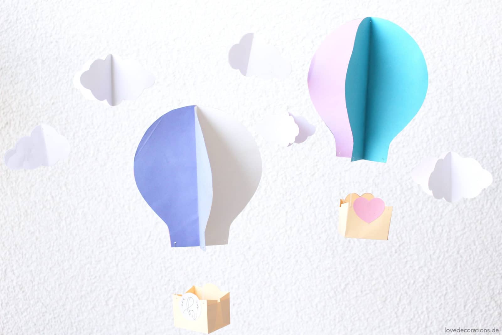 DIY 3D Heißluftballon - HANDMADE Kultur