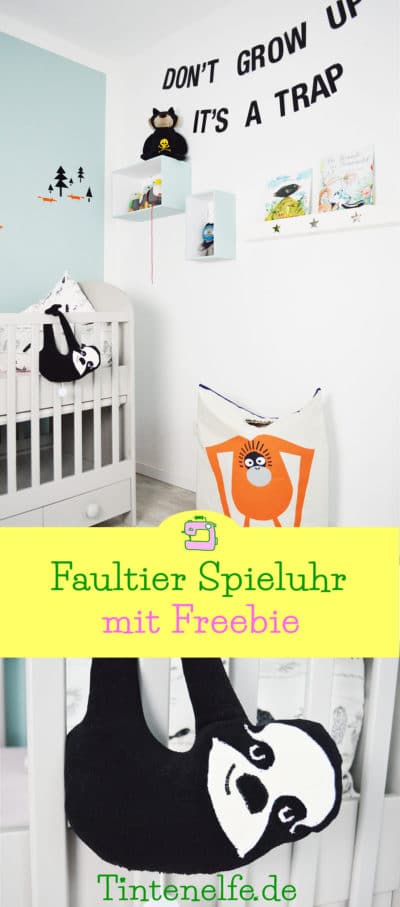 Faultier Spieluhr nähen mit Freebie