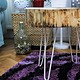 DIY Tischchen aus einer Holzscheibe