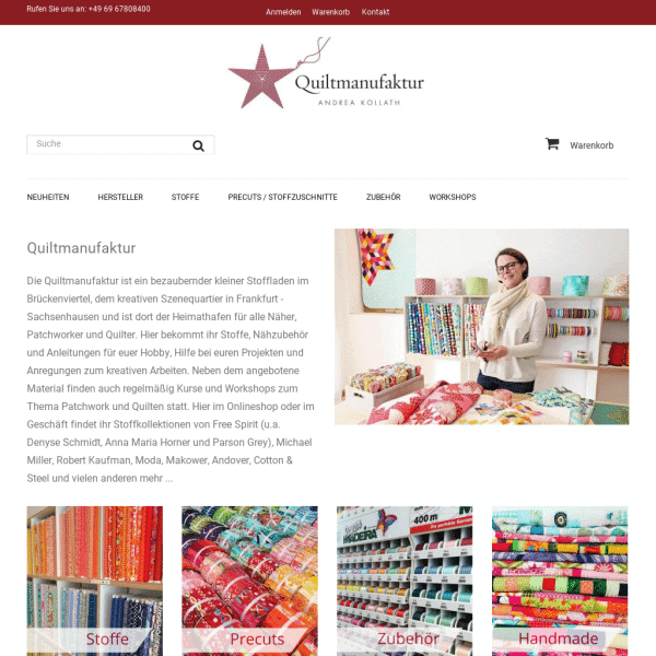Stoffe und Quilts Shop – Quiltmanufaktur – Quiltmanufaktur