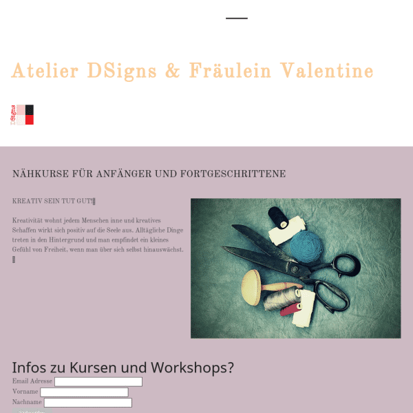 Nähkurse für Anfänger, Nähschule Düsseldorf –  Atelier DSigns und Frl Valentine