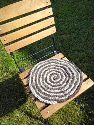 Stuhlkissen Spirale