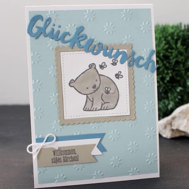 Glückwunschkarte Babyboy