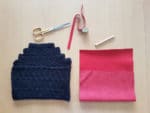 Häkelclutch mit samtweichem Futter