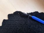 Häkelclutch mit samtweichem Futter