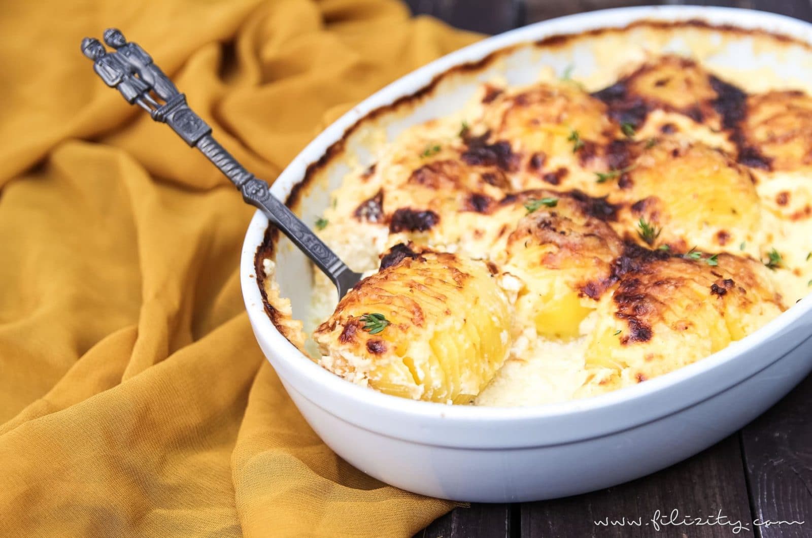 Fächerkartoffel-Gratin