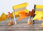zuckersüße Einladung für die Ritter/Drachenparty