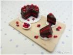 FIMO Schokobeerenkuchen | polymerclay miniature art