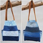 Tasche aus Jeansstreifen