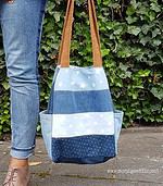 Tasche aus Jeansstreifen