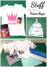 Stoff bedrucken mit Freezer Paper als Schablone