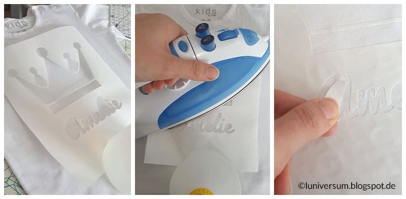 Stoff bedrucken mit Freezer Paper als Schablone