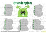 Stundenplan für Schulanfänger