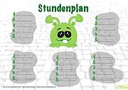 Stundenplan für Schulanfänger