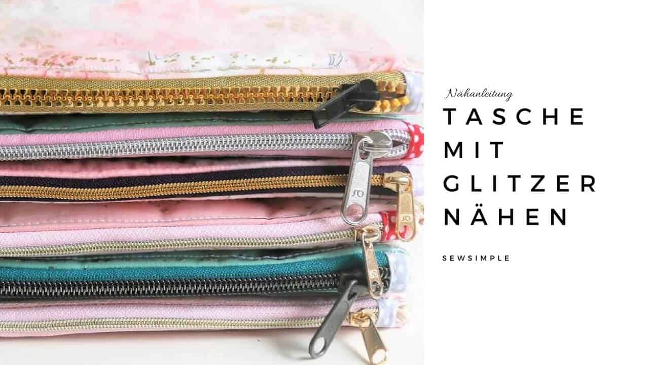 Nähanleitung: Tasche mit Glitzer nähen