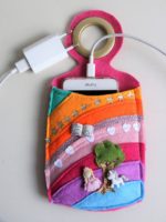Schnittmuster: Handy-Ladetasche aus Filz nähen