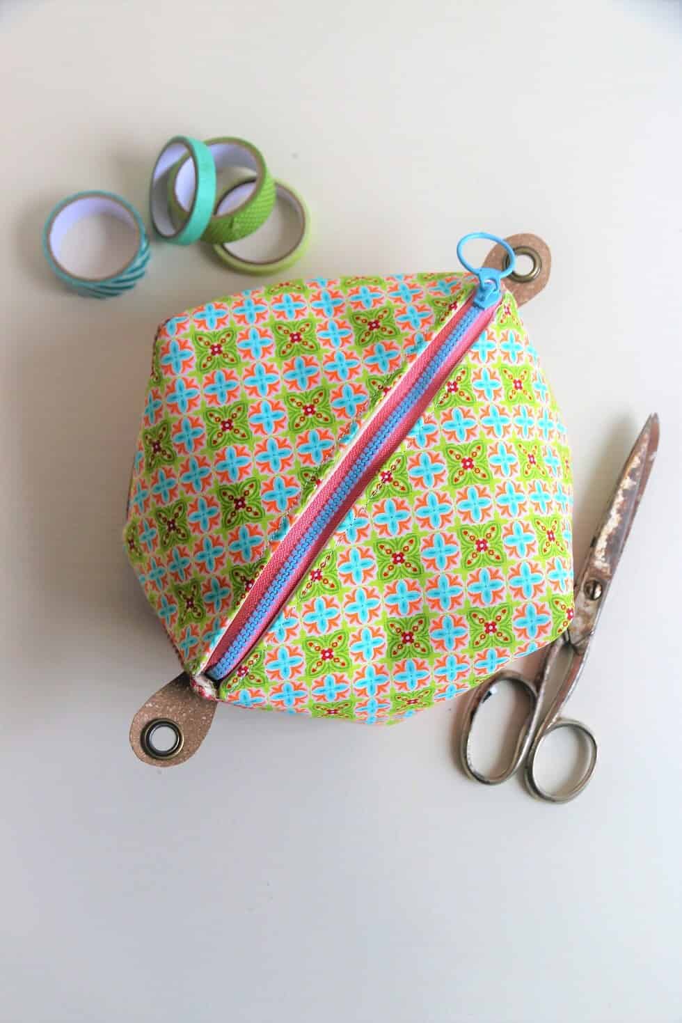 Eckige Tasche mit Reißverschluss nähen | Tasche „Manta“