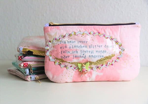 Nähanleitung: Tasche mit Glitzer nähen