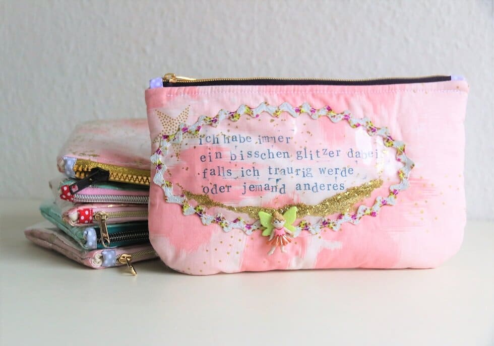 Nähanleitung: Tasche mit Glitzer nähen