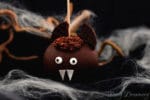 Schoko-Apfel Fledermaus – perfekt für Halloween-Partys