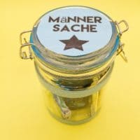 Männersache – DIY Geschenk im Glas für Männer selber machen