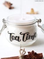 DIY Kerzenglas mit Lettering