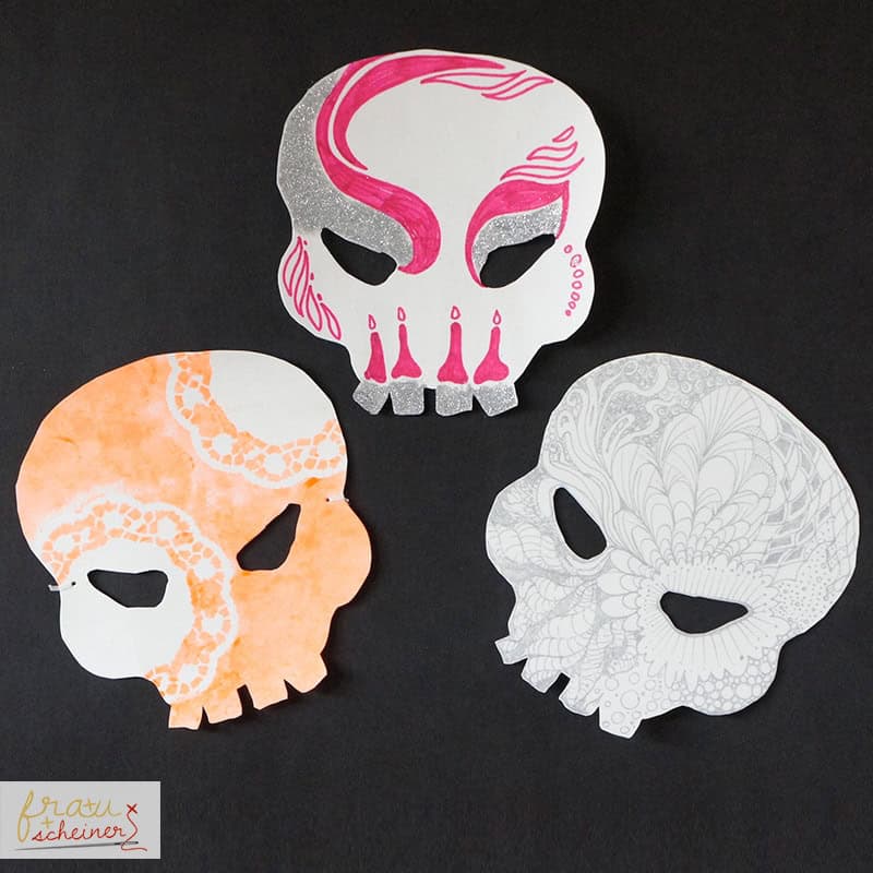 Halloweenmaske Totenkopf