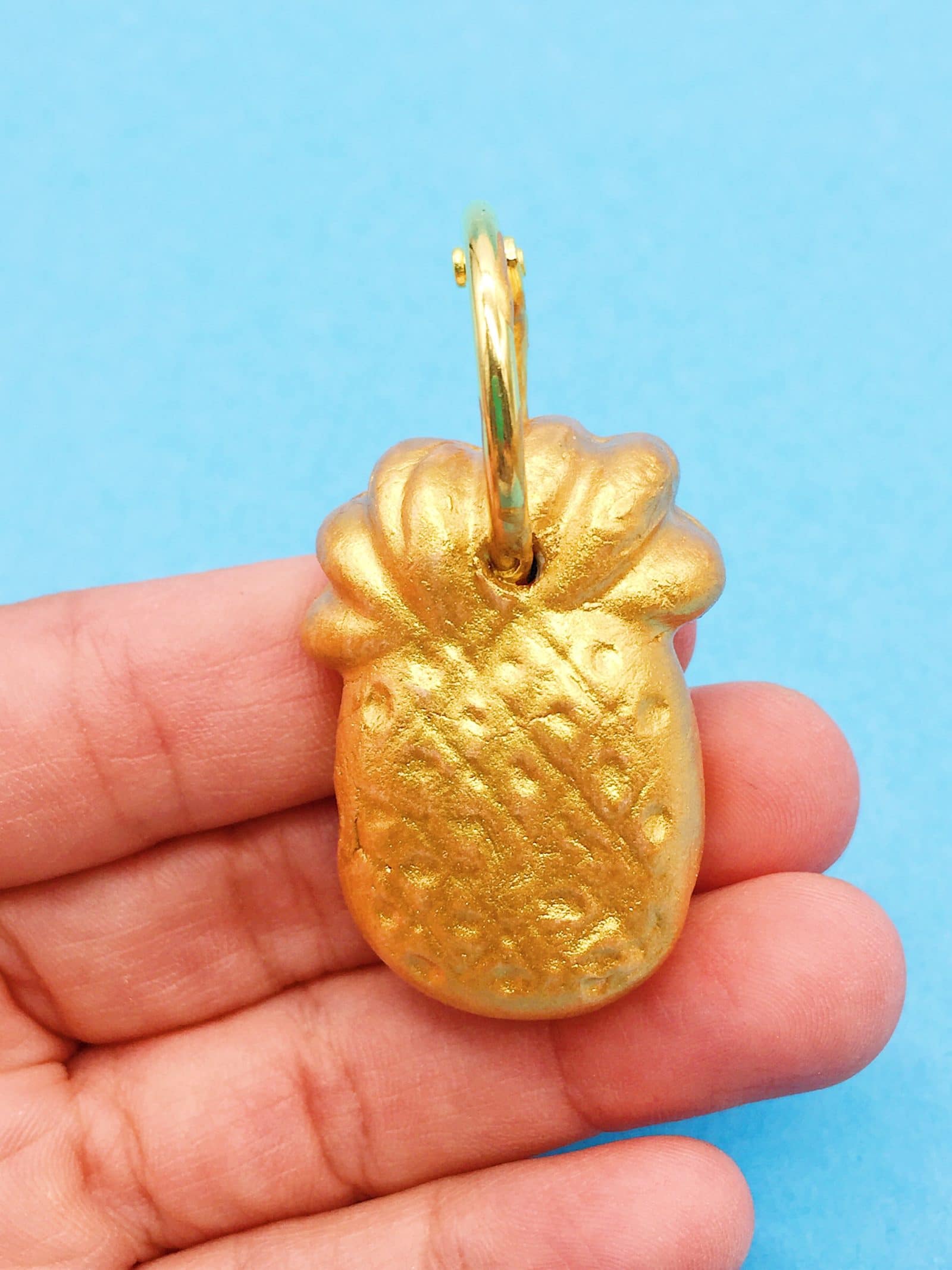 Ananas Schmuck aus Modelliermasse selber machen