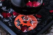 Bügelperlen-Glasuntersetzer für Halloween