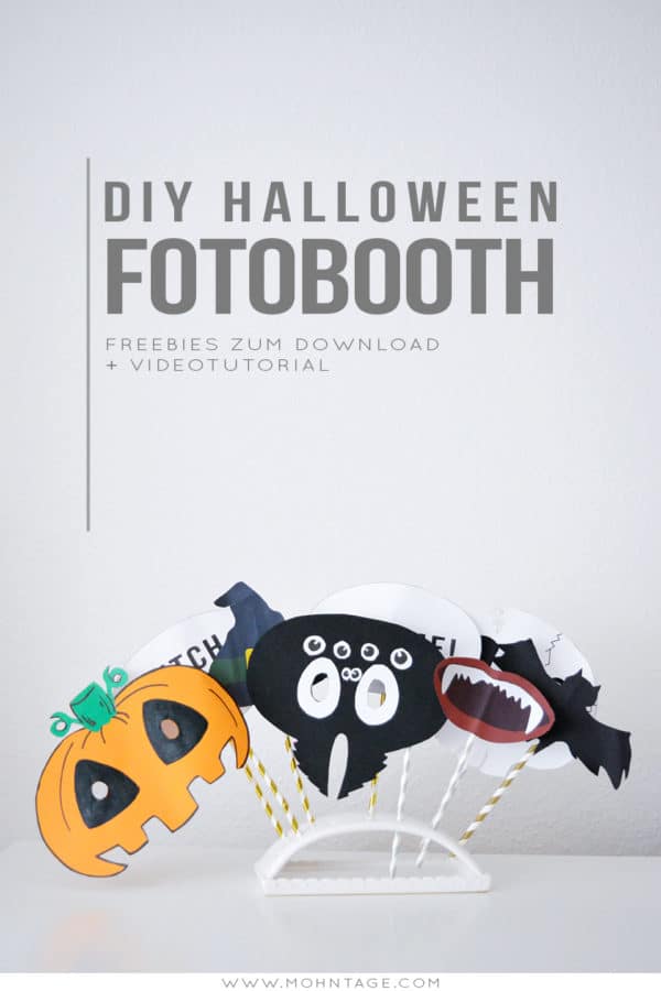 DIY Fotobooth Props für Halloween + Freebie & Videotutorial