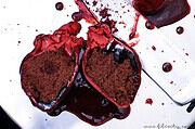 Halloween Nachspeise: Blutende Herzen