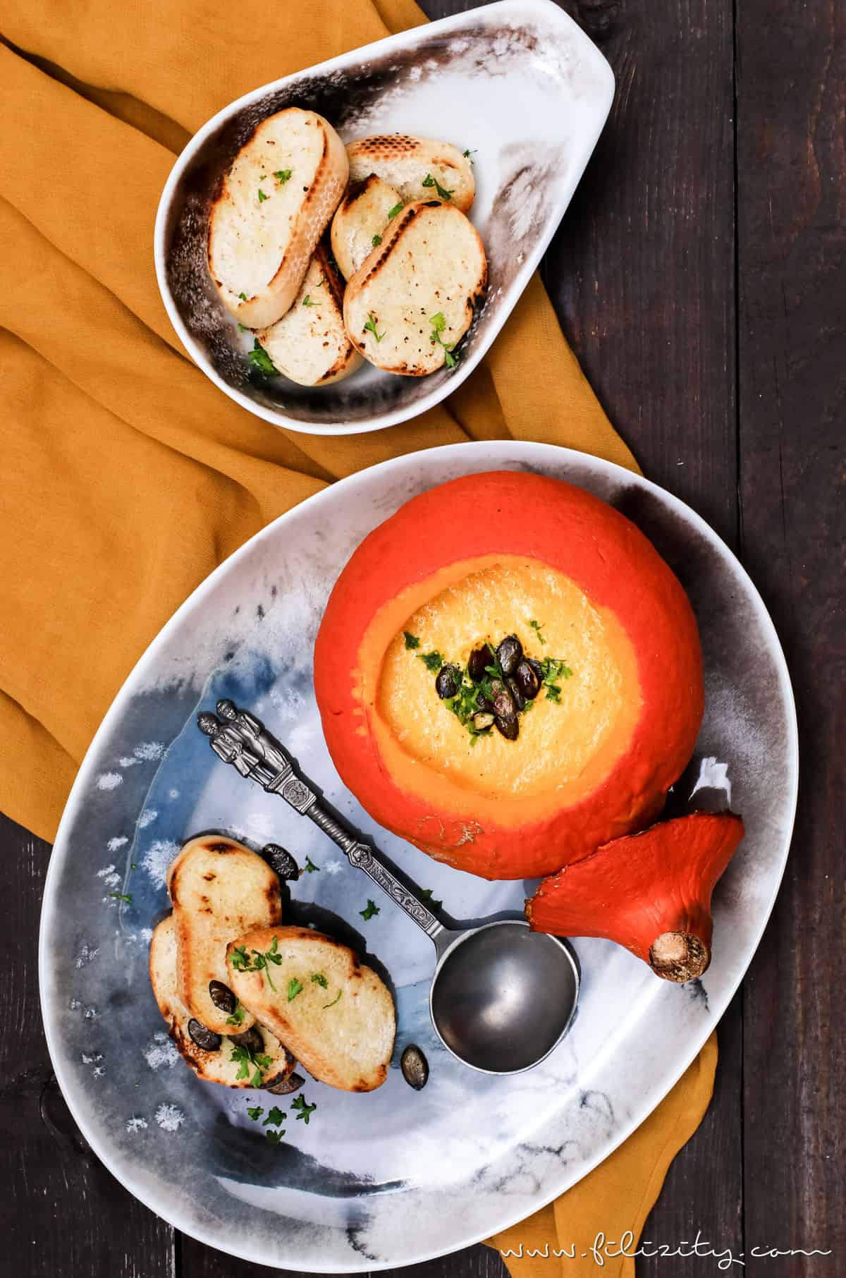 Kürbis-Suppe aus dem Ofen