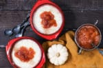 Türkischer Milchreis (Sütlaç) mit Kürbis-Pflaumen-Kompott