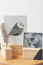 Kartenhalter aus Holz